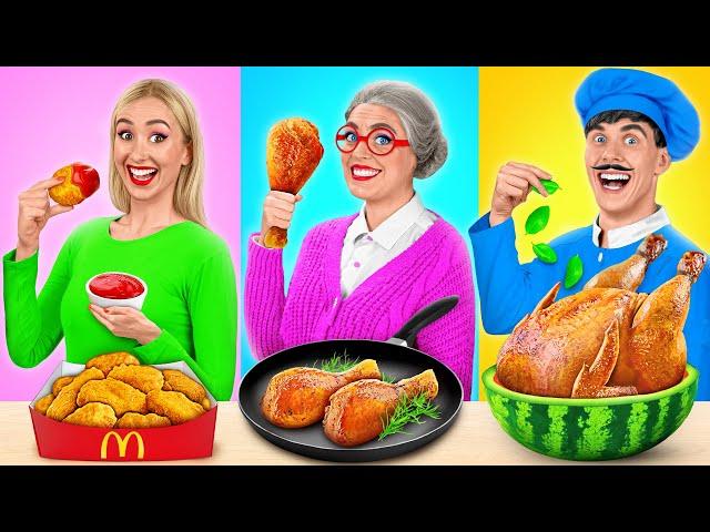 Me vs Grandma Cooking Challenge | Kitchen Hacks and Tricks by Mega DO Challenge