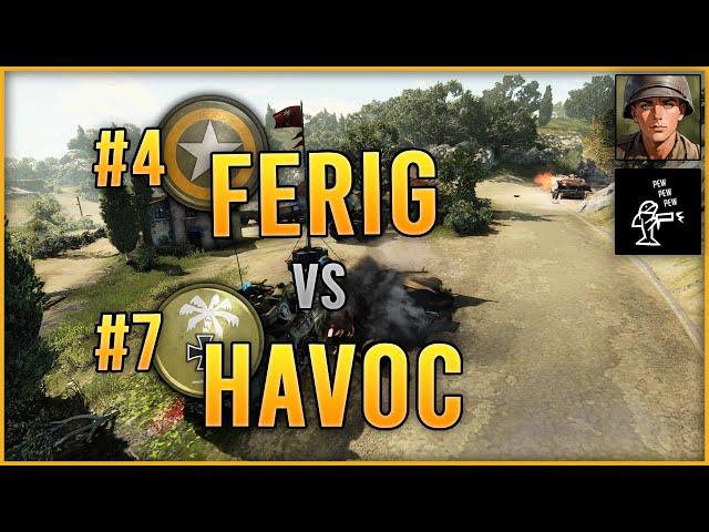 CoH3 1v1 | Cast ft. Shark | FeriG (USF) vs Havoc (DAK)