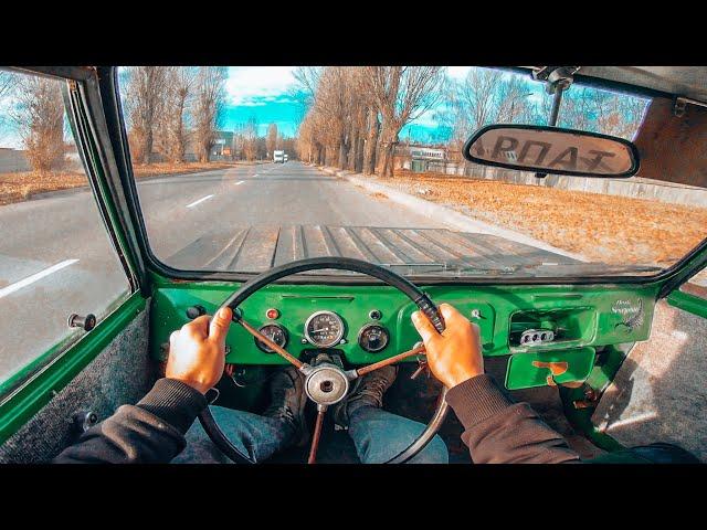 AMAZING USSR CAR for people with disabilities "SMZ S-3D 1970" POV