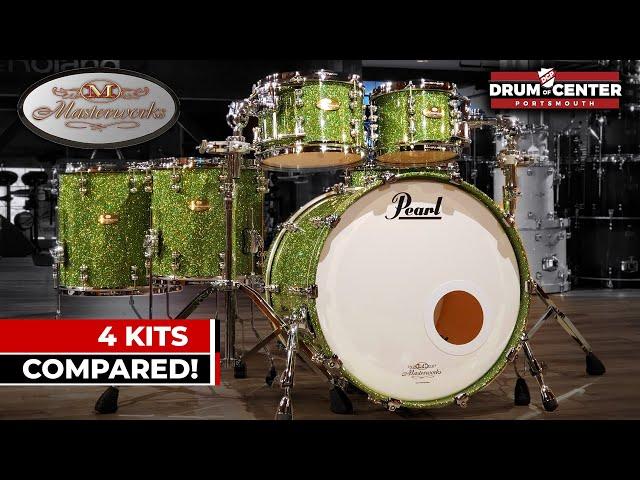 Pearl Masterworks Drum Set Comparison - 4 Kits Head to Head!