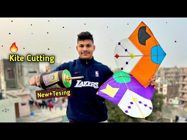 New Manjha Testing | Kite Cutting | Kite Flying | Ankit Kite Fighting