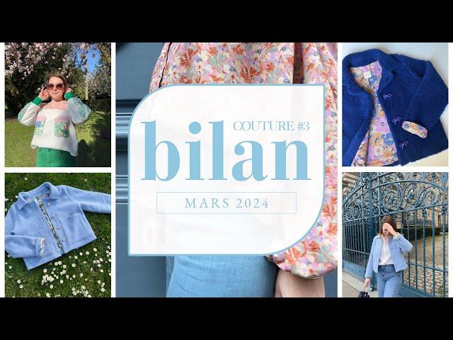 Bilan couture #3 - Mars 2024 (Chouette kit - maeli Paris - I am patterns)