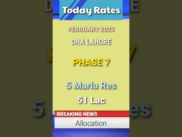 Price of 5 Marla Allocation File in DHA Lahore Phase 7 ‎@buildrndevelopers  #dhalahore