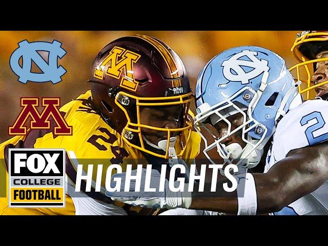 North Carolina Tar Heels vs. Minnesota Golden Gophers Highlights | FOX College Football