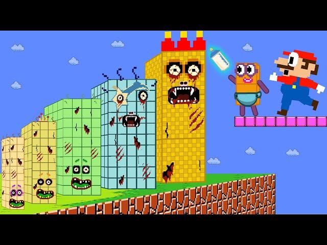 Pattern Palace - Numberblocks Babies Escape vs Zombie Numberblocks Mix Level Up Maze |Game Animation