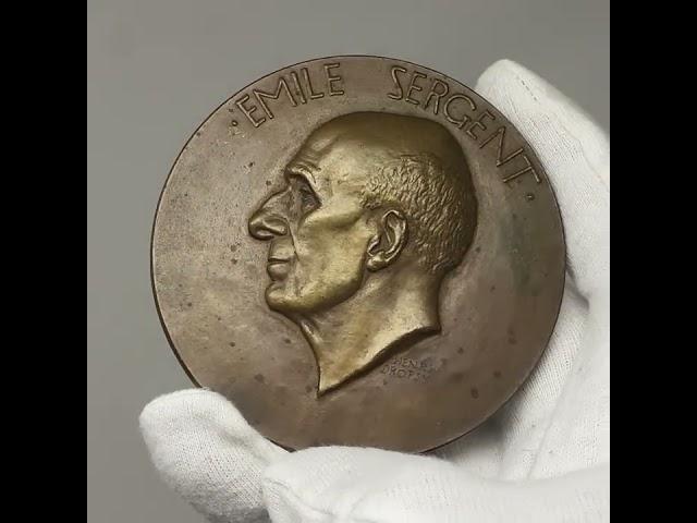 1937 Émile Sergent France Medal by Henri Dropsy