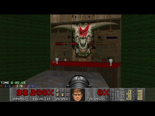 Doom 2: MAP30 (Icon of Sin) in 30.26 Nightmare Speed