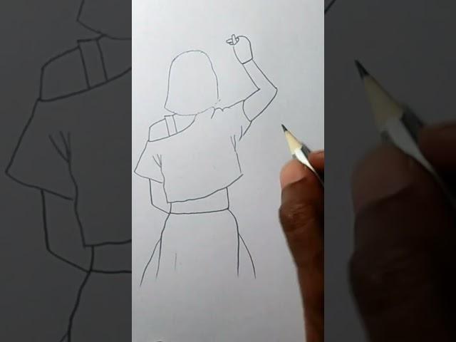 BTS Girl drawing / BTS drawing / Drawing Girl / Arun Easy Art #shorts #btsgirl #easydrawing