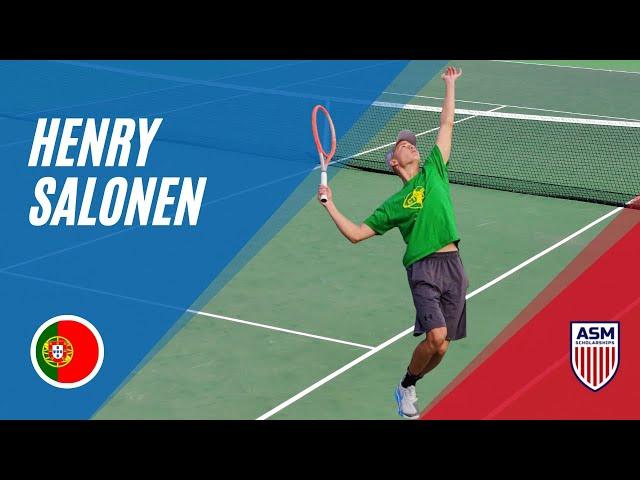 Henry Elias Salonen  | Tennis Recruiting | ASM Scholarships