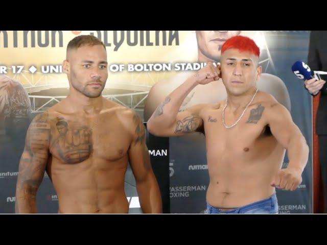 THE TROJAN! - TROY WILLIAMSON v DAVID BENITEZ OFFICIAL WEIGH-IN & HEAD-TO-HEAD, WASSERMAN/CHANNEL 5
