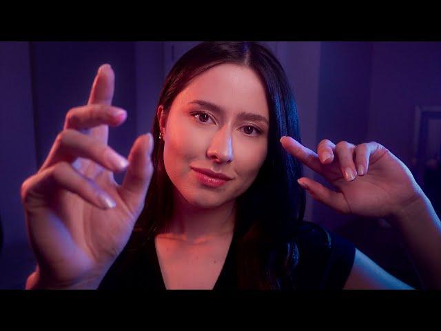 ASMR Plucking & hand sounds  minimal talking  hand movements, pinch, snapping, mouth sounds