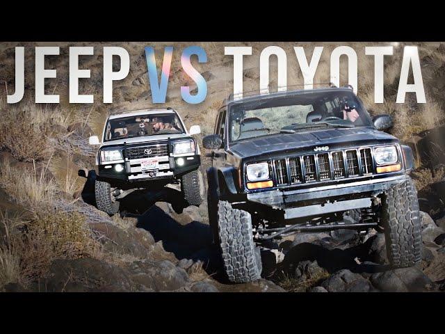 CAR WARS Jeep XJ vs Toyota Land Cruiser