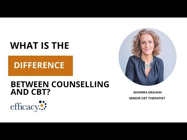 What is the difference between counselling and CBT?