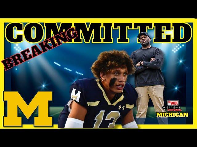 BREAKING: Athletic 2026 TE Mason Bonner Has Committed to Michigan!