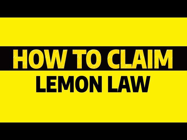 Lemon Law Explained    Claim Lemon Law in Just 8 SIMPLE Steps!