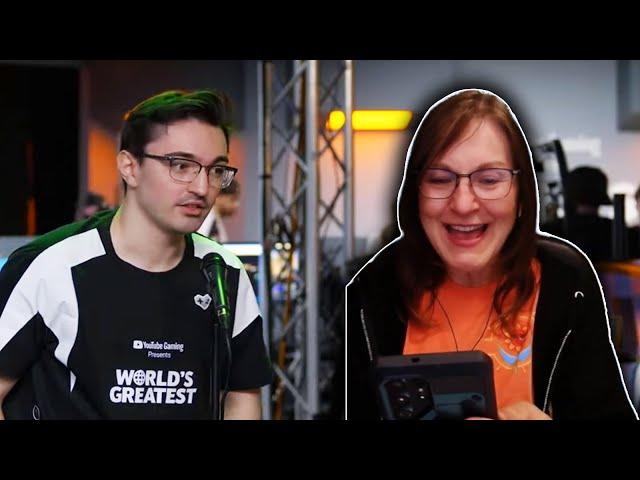 SmallAnt's mom reacts to him getting top 10 in Ludwig's event