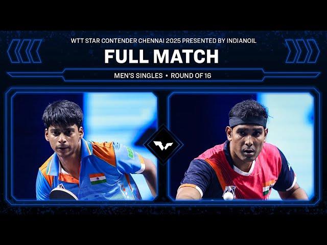 FULL MATCH | Snehit Suravajjula vs Sharath Achanta | MS R16 | #WTTChennai 2025