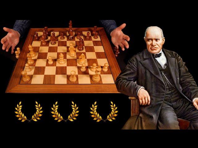 The Evergreen Game  ASMR relaxing walkthrough of historical chessgame (1852 Anderssen vs. Dufresne)