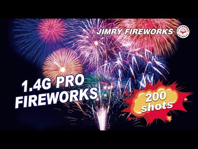 New 200Shots 1.4G Pro Fireworks Compound Cake