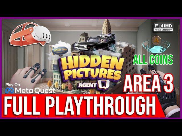 Hidden Pictures: Agent Q | CHAPTER 3/4 PLAYTHROUGH | ALL COINS | META QUEST | WALKTHROUGH