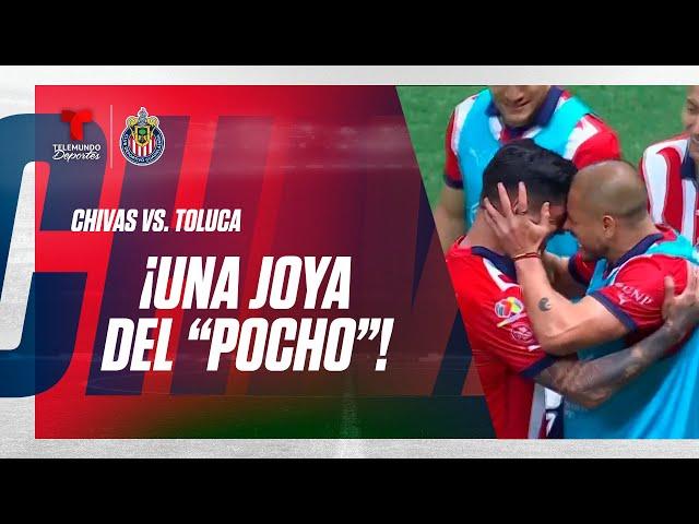 Golazo de Víctor Guzmán y explota el Akron - Chivas v. Toluca 1-0 | Telemundo Deportes