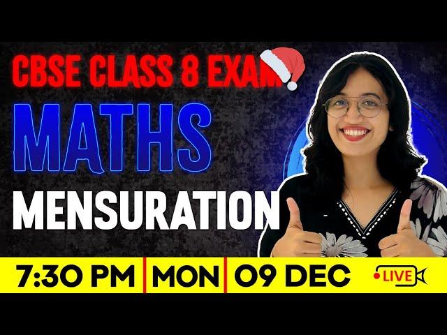CBSE Class 8 Maths | Mensuration | Full Chapter | Exam Winner