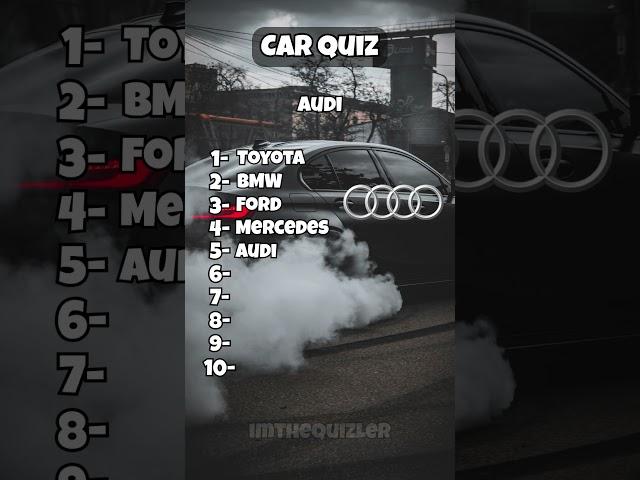 Guess the Car by the Logo! #shorts #quiz #car