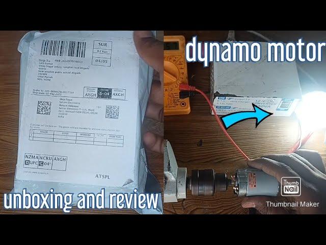 38 volts dynamo generator motor unboxing || full review test