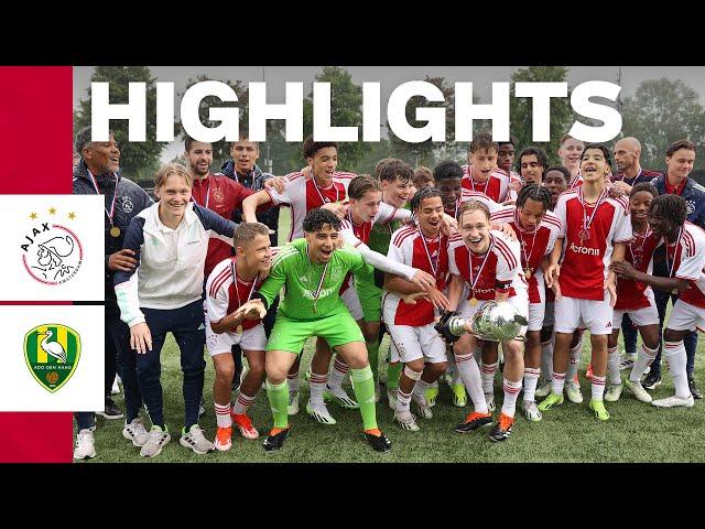 GOALS GALORE & THE CUP!  | Highlights Ajax O17 - ADO Den Haag O17 | Beker