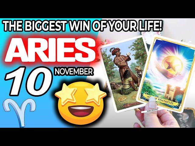 Aries ️IT’S COMING! THE BIGGEST WIN OF YOUR LIFE! horoscope for today NOVEMBER 10 2024 ️ #aries