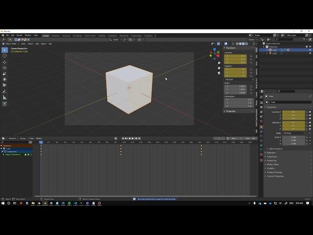 Basic Animations in Blender!