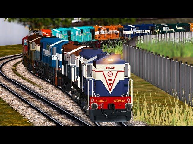 Shunting ALCO Diesel Loco Engines || ALCO Loco Parade || MSTS Open Rails