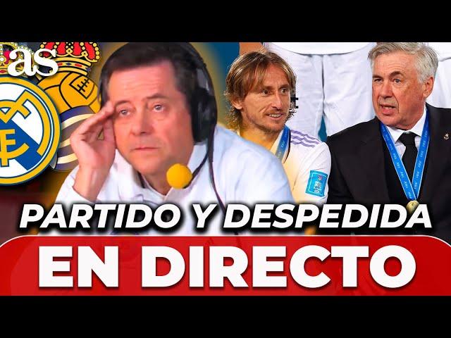 DESPEDIDA MODRIC Y ANCELOTTI, en directo: HOMENAJE EN EL SANTIAGO BERNABÉU en vivo