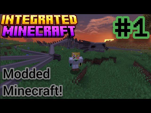 Trying to Survive in Modded Minecraft!! [Integrated Mc Mod]