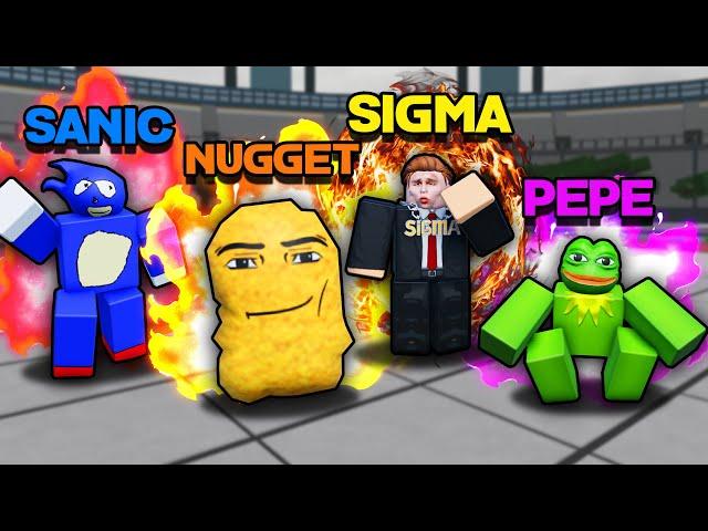 TROLLING as MEME MOVESETS in ROBLOX Heroes Battlegrounds