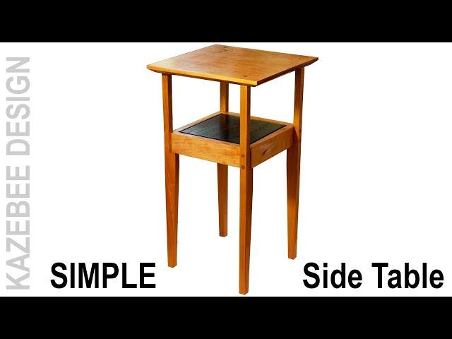 SIMPLE MODERN Shaker Side Table - Design and Woodworking