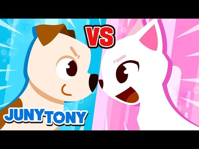 Rematch! Dog vs. Cat ｜The Greatest Match｜Animal Song｜Kids Songs｜JunyTony