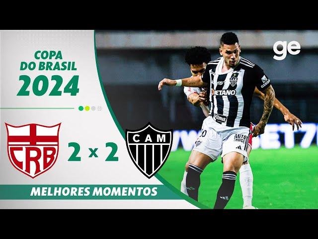 CRB 2 X 2 ATLÉTICO-MG | MELHORES MOMENTOS | OITAVAS DE FINAL COPA DO BRASIL | ge.globo