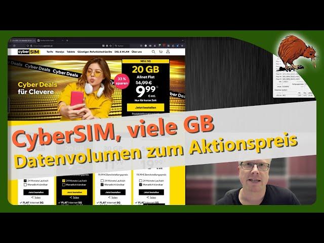 CyberSIM, neuer Anbieter mit viel Datenvolumen und Aktionspreisen