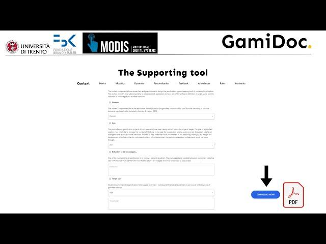 GamiDOC: a Tool for Designing and Evaluating Gamified Solutions