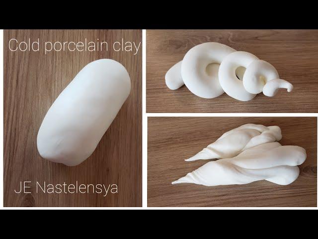 How to make flexible moldable cold porcelain modeling clay