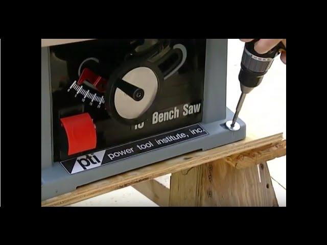 Table Saw Safety – older table saws without modular guarding systems