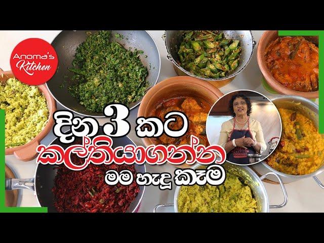 දින 3 කට කල් තියාගන්න මා හැදූ කෑම - Episode 997 - Meal Prep for 3 days