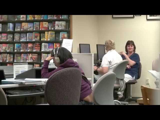 Girl farts in library and doesn't even care!