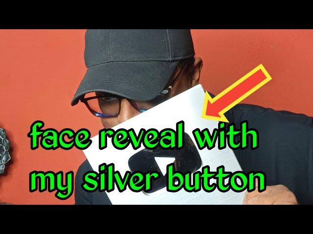 face reveal with my silver play button ▶️ (got emotional)