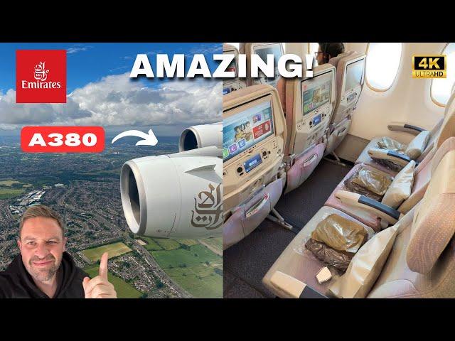 Emirates A380 Economy Class Review: Dubai to UK (Amazing Experience!)