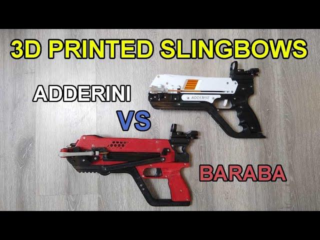 Adderini vs Baraba 3D Printed Crossbow-Slingbow