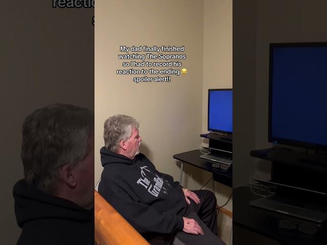 My dad watching The Sopranos finale  #sopranos #thesopranos