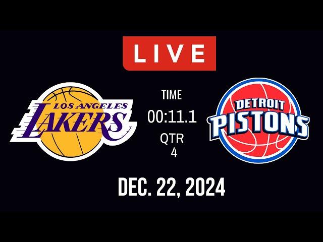 LIVE TODAY! LAKERS vs PISTONS NBA REGULAR SEASON NBA 2K25 Full Gameplay DECEMBER 22, 2024