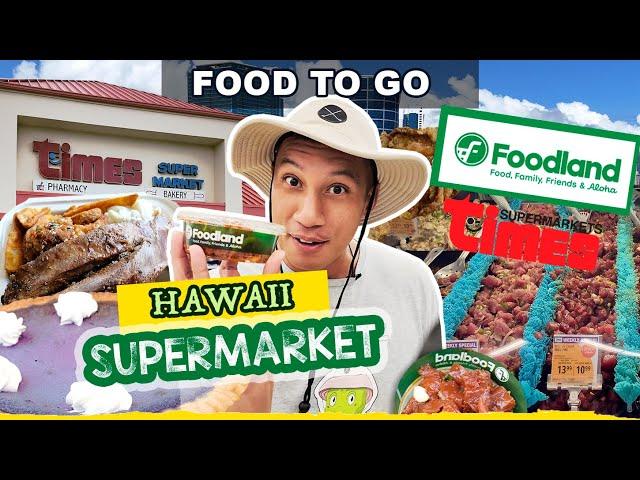 ULTIMATE Hawaii SUPERMARKET FOOD TOUR! Best Hawaii Exclusive Items! Eating Supermarket Food To Go!